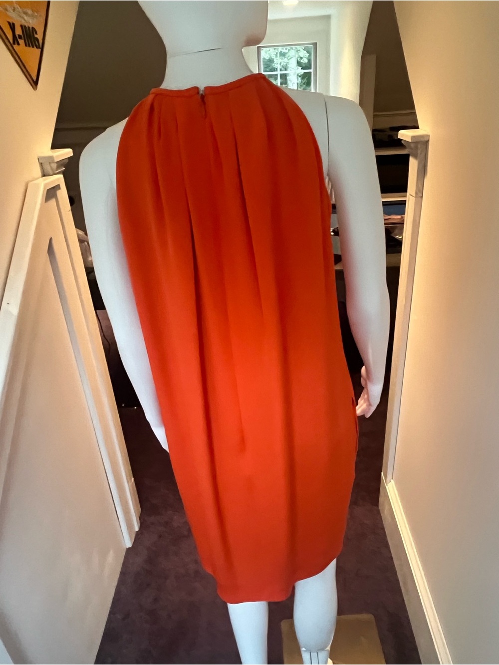 Celine by Phoebe Philo Bright Orange Halter Dress Size 8 - Picture 4 of 12